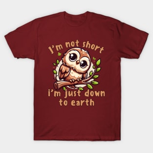 I'm Not Short I'm Just Down To Earth T-Shirt